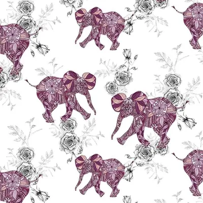 Produktbild von Etnische Elefanten Swarovski Karte CL0401
