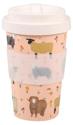 Imagen del producto de Taza de viaje de 400 ml, fabricada con plástico reciclado, apta para microondas y lavavajillas, ideal para llevar ContiGo!