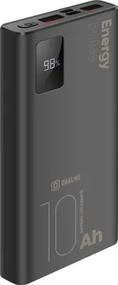 Obrázek produktu pro OBAL:ME, Powerbanka 10000mAh USB-A/C PD 22,5W s digitálním displejem, černá