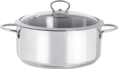 Obrázek produktu pro Hrnec, Metalac Kulinaria, nerezová ocel, 24 cm, 4,8 l, se skleněnou poklicí
