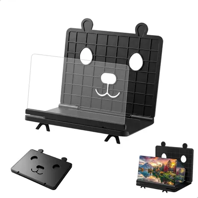 Imagen del producto de Lupa para teléfono móvil, 3D HD, plegable, con protección contra la luz azul, ideal para películas y vídeos