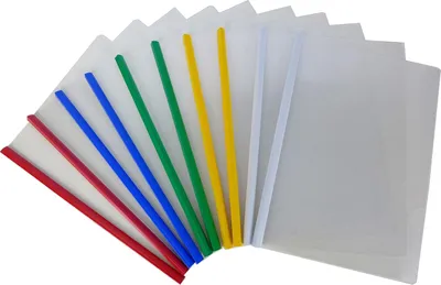 Produktbild von 10 Stück Klemmschienenhülle - Schiebebinder - 22k Wandordner -transparent - für Bücher, Notizbücher,Buchhüllen und Notizbuchumschläge