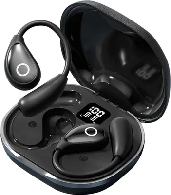 Open Ear Kopfhörer Kabellos Bluetooth Over On Ear mit Bügel Knochenschall Kopfhörer Bluetooth Sport Knochenleitungskopfhörer Wireless Open Earbuds