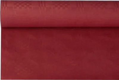 Produktbild von PAPSTAR Damast-Tischtuch (B)1,2 x (L)8 m bordeaux