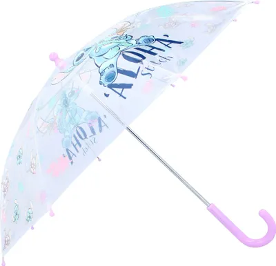 Produktbild von Stockschirm | lila & transparent | Disney Stitch | Kinder Regenschirm