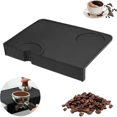 Image de Tapis en silicone pour tasseur à espresso avec protection des bords, pour barista