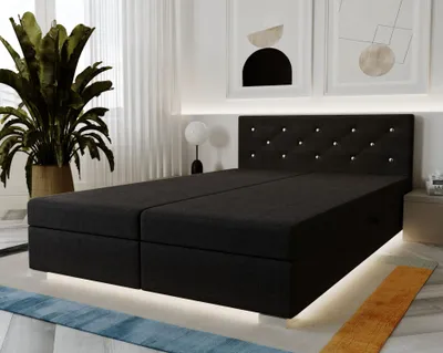 Obrázek produktu pro Americká postel 180x200 ROSIE 3 - černá