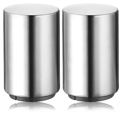 Produktbild von Flaschenöffner automatisch 2er Set Edelstahl – Push-Down Bieröffner mit Magnet | Kapselheber schonend für Küche & Party