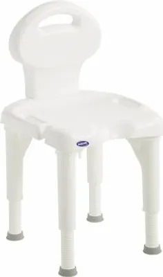 Immagine prodotto di Invacare sedia da doccia I-FIT 9781e con schienale e foro, bianco>>>>
