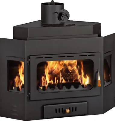 Immagine prodotto di Inserto camino PRITY A W20 | 5 + 21,1 kW | Totale 26,1 kW | Ø200 mm | Caldaia da 34 l | Stufa a legna ad accumulo d'acqua