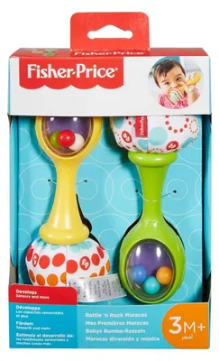 Produktbild von Mattel BLT33 - Fisher-Price - Rumba Rasseln, 2er Pack