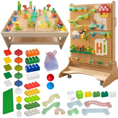 Immagine prodotto di Set di blocchi da costruzione Masterkidz Stem Ball Track, 359 pezzi