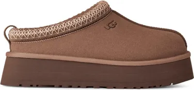 A brown Ugg Tazz II slipper is shown from the side against a white background.