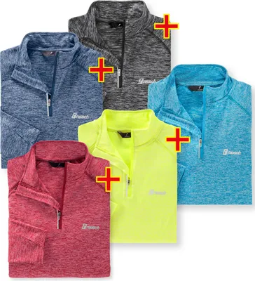 Produktbild von Reusch 5er pack Funktionsshirts Zipper, pflegeleicht und langlebig
