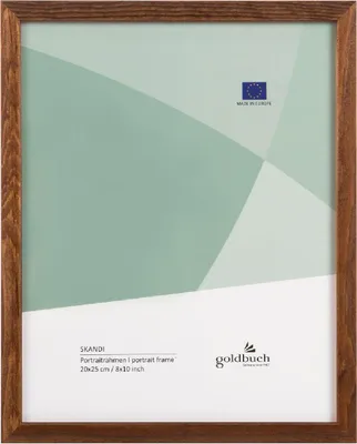 Produktbild von Goldbuch Holzbilderrahmen Skandi, 20x25 cm, braun, Massivholz, Blockprofil