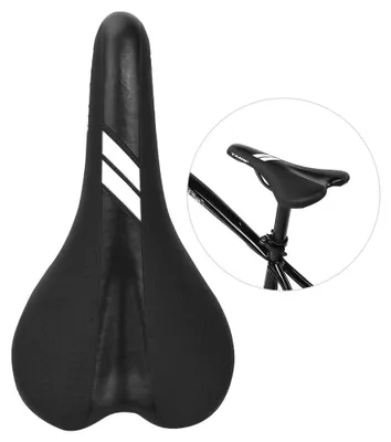 Obrázok produktu pre Sedlo pre horské bicykle, mäkké, nárazuvzdorné, náhradné, príslušenstvo pre bicykel (čierna a biela)