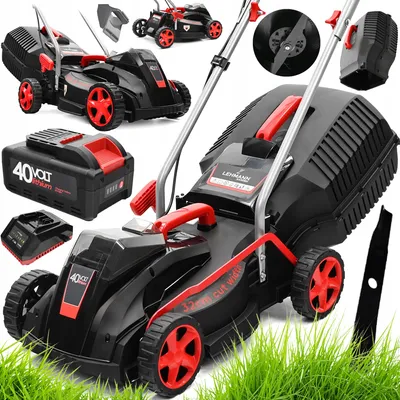 Zdjęcie produktu dla Kosiarka Akumulatorowa Silnik Indukcyjny 40V Ładowarka Bateria 4Ah Mocna