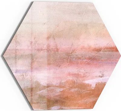 Produktbild von DEQORI Glasbild Echtglas 40x35 cm 'Pastell-Horizont' Wandbild Bild modern Deko