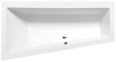 Produktbild von Polysan ANDRA L asymmetrische Badewanne 180x90x45cm, links, weiß
