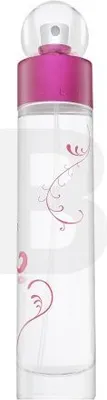 A clear studio shot of a bottle of Perry Ellis 360 Pink for Woman Eau de Parfum.