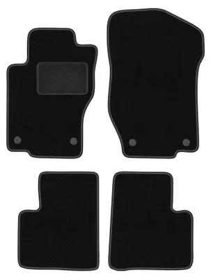 Image de Tapis de sol en moquette pour Mercedes ML W164 2005-2011 (SUV) – jeu de 4 pièces, noirs, sur mesure – Wielganizator LUX