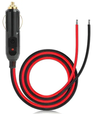 Zigarettenanzünderkabel 12 V, 16 AWG, 2 m, mit 15 A Sicherung