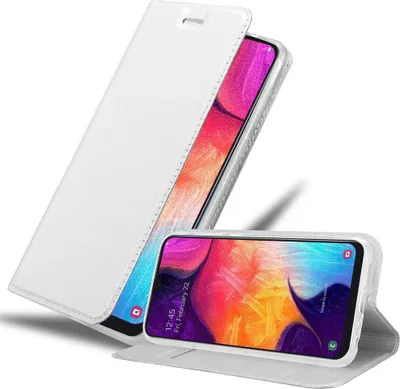 Produktbild von Cadorabo Handyhülle für Samsung Galaxy A50 4G / A50s / A30s Schutz Hülle in Silber Cover Etui Book Case Booklet