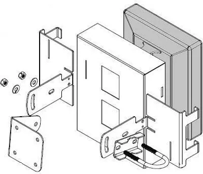 Obrázok produktu pre Sada na odclenenie NanoStation LOCO 900 MHz, 4 ks, hliník
