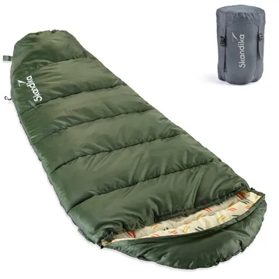Produktbild von Skandika Vegas Junior Kinderschlafsack | Outdoor Camping Schlafsack für Kinder, weiches Innenfutter, kuschelig weich, wasserabweisend, Komfortbereich