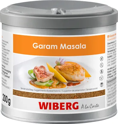 Zdjęcie produktu dla Wiberg Garam Masala aromatyczna mieszanka przypraw w stylu indyjskim 200g