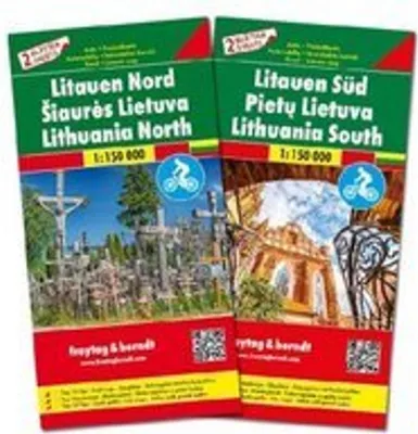 Produktbild von freytag & berndt Straßenkarte Litauen Set 1:150.000