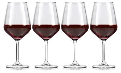 Produktbild von alpina Weingläser Rotwein - Weingläser Set 4 Teilig - Weinglas 50cl - Spülmaschi