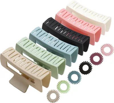 Image de Grandes pinces à cheveux Set Antidérapant Lot de 6 Bijoux de cheveux Femme 10,5 cm