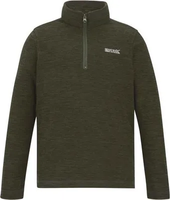 Produktbild von Regatta - "Hot Shot" Fleece-Oberteil für Kinder, mit kurzem Reißverschluss RG12100 (104) (Dunkel-Khaki)