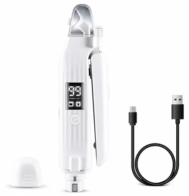 Produktbild von 2-in-1 Krallenschneider Hund und Katze, elektrische Krallenfeile mit LED Licht, leiser Krallenschleifer USB-C aufladbar für kleine, mittlere und große Hunde