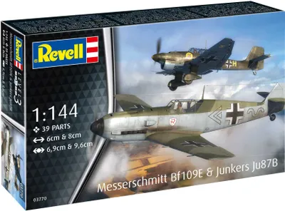 Obrázok produktu pre Revell Messerschmitt Bf109E & Junkers Ju87B Stuka 1:144