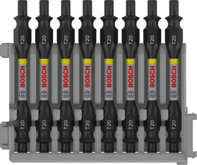 Produktbild von PRO Impact Schrauberbit mit Doppelklingen und Pick and Click, T20, 65 mm, 8-tlg.