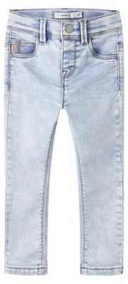 Immagine prodotto di NAME IT Jeans skinny da ragazza, modello Nmfpolly, taglia 8, colore denim chiaro scolorito, codice prodotto 1842-Th