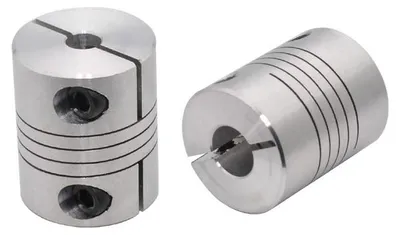 Obrázok produktu pre 2-dielna sada flexibilných spojok, priemer 25 mm, dĺžka 20 mm, vnútorný priemer 5 mm, vonkajší priemer 8 mm