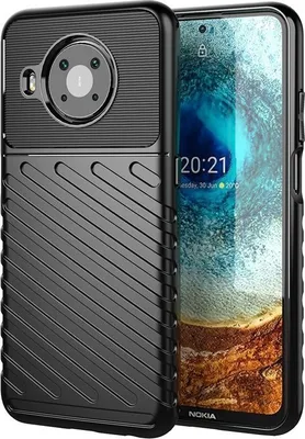 Produktbild von Mobigear Groove  Nokia X10 Hülle Flexibles TPU Backcover - Schwarz