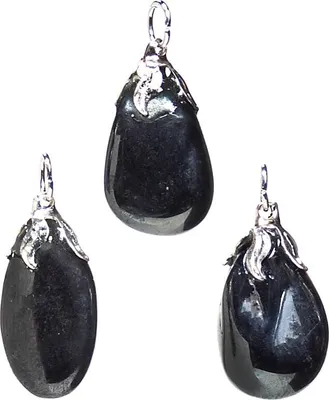 Produktbild von Abato Lederkette mit Edelsteinanhänger Hämatit Anhänger Heilstein Schmuck
