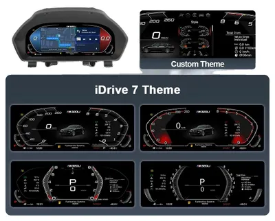Zdjęcie produktu dla Cyfrowy zestaw wskaźników, obsługa CarPlay i Android Auto, nawigacja w czasie rzeczywistym, wersja CarPlay dla modelu F30