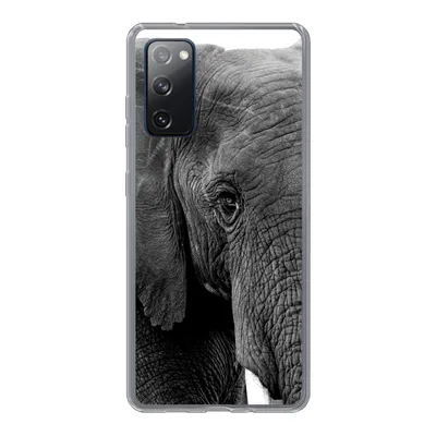 Produktbild von MuchoWow® Handyhülle Schutzhülle Hülle für Samsung Galaxy S20 FE Elefant - Tiere - Schwarz - Weiß - Natur Silikon Softcase Handy Hülle - Abdeckung