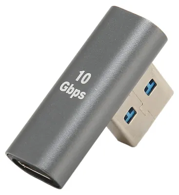 Obrázek produktu pro 90° pravoúhlý adaptér z USB samec na USB-C samice, adaptér USB 3.0 na USB-C pro notebooky, telefony a počítače