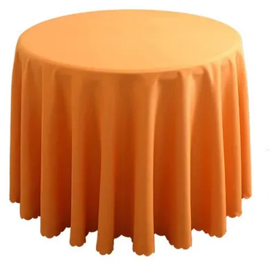 Obrázok produktu pre Okrúhla obrus, oranžová, polyester, priemer 320 cm