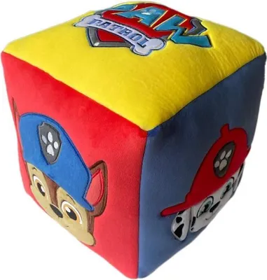 Image de Coussin - Cube - PAW PATROL - Microfibre - 25 x 25 x 25 cm