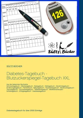 Produktbild von Diabetes-Tagebuch - Blutzuckerspiegel-Tagebuch XXL