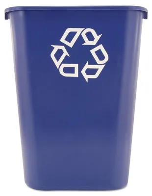 Obrázek produktu pro Rubbermaid FG295773BLUE Rubbermaid Papierkorb, 39 Liter, rechteckig, PE, blau