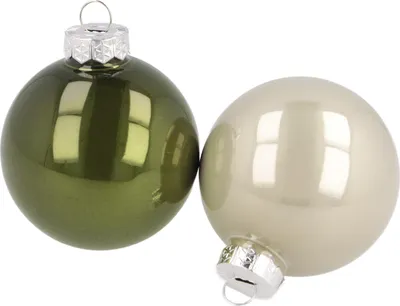 Produktbild von Christbaumkugeln aus Glas für elegante Weihnachtsdeko festlich glänzend, 24 Stück