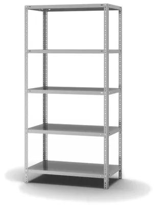 Produktbild von PROREGAL Edelstahl Fachbodenregal Schraubsystem MAGNUS  Germany | HxBxT 200x100x50cm | 5 Ebenen | Fachlast 200kg | Edelstahl